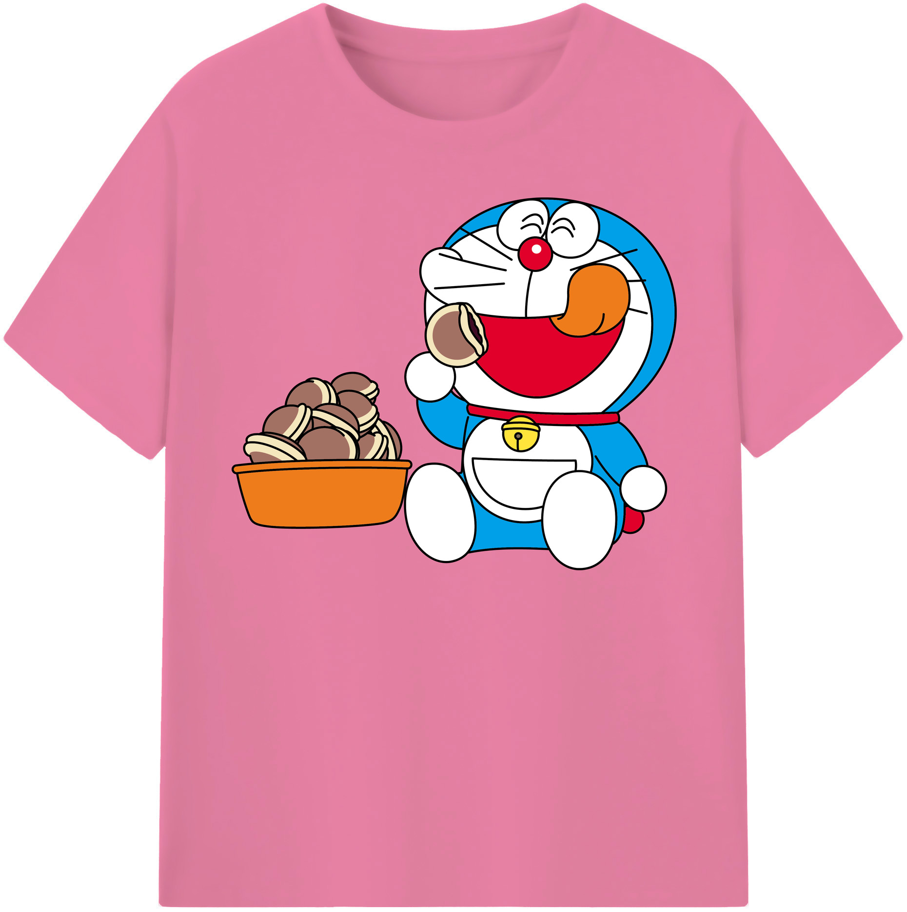 （画像用） ドラえもん Doraemon 綿100％半袖Tシャツ（フロントプリント）